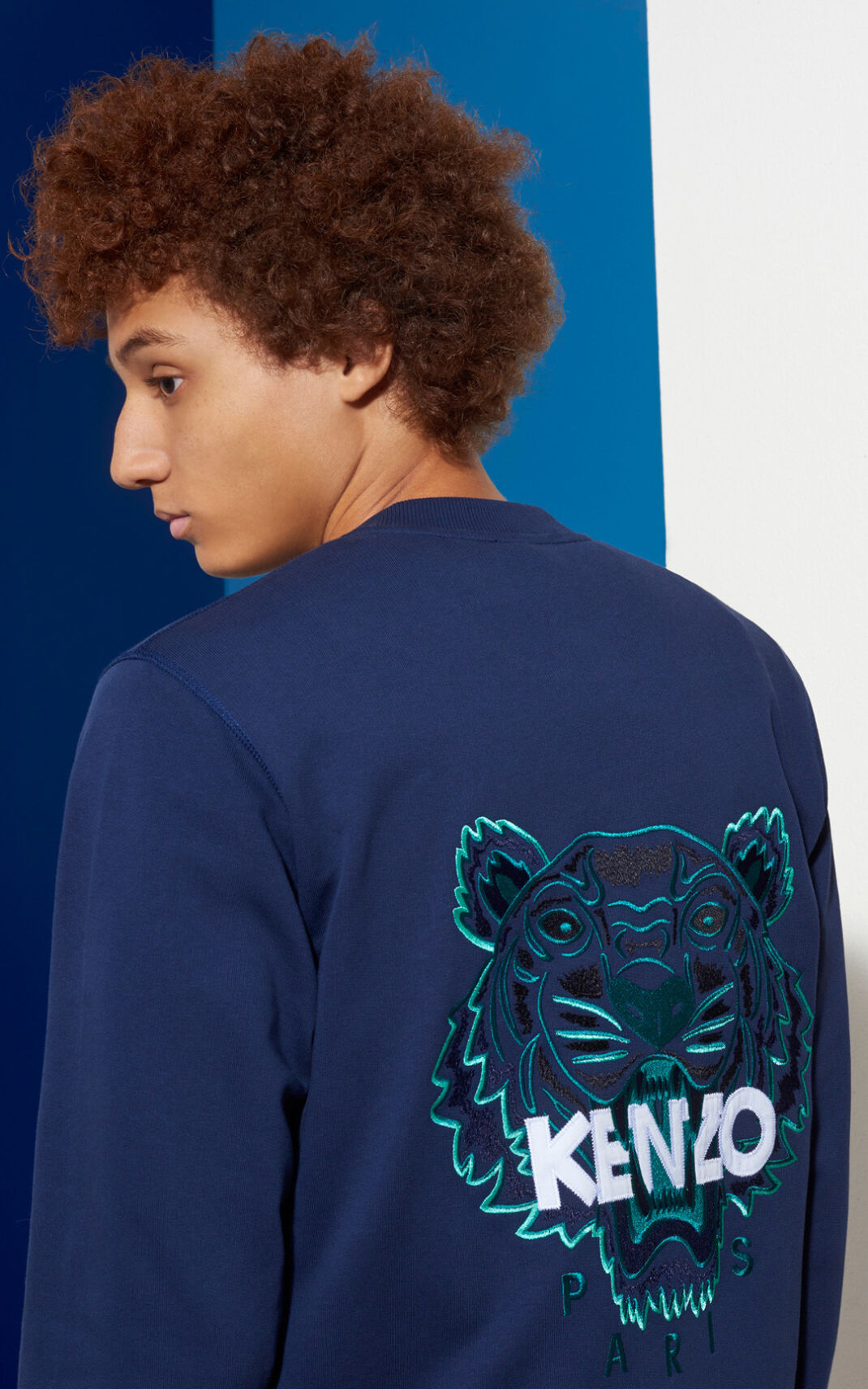 Kenzo Tiger Bomber Dzsekik Férfi Sötét Kék | ID.311775